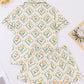 Tulip Print Short Pajama Set OMFORT