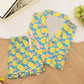 Lemon Pattern Print Pajama Set OMFORT