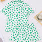 Lucky Clover Print Pajama Set OMFORT