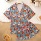 Sushi Print Short Pajama Set OMFORT