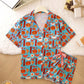 Sushi Print Short Pajama Set OMFORT