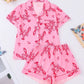 Lobster Print Short Pajama Set OMFORT