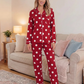Polka Dot Print Pajama Set OMFORT