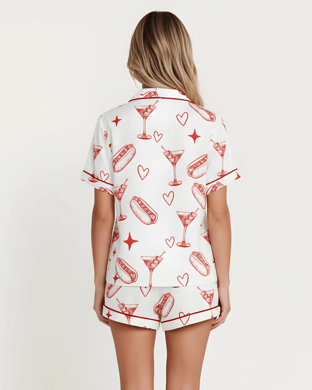 Hot Dog Martini Pajama Set - OMFORT