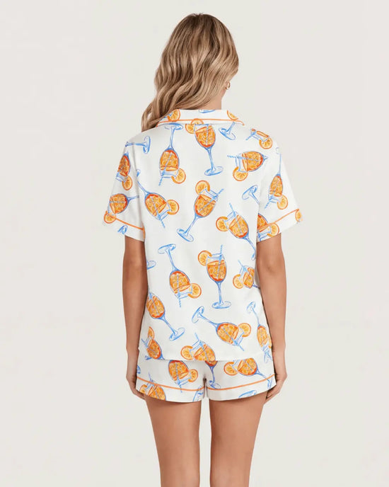 Aperol Spritz Trio Print Pajama Set - OMFORT