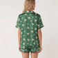 Martini Cocktail Print Short Pajama Set - OMFORT