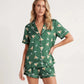 Martini Cocktail Print Short Pajama Set - OMFORT