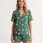 Martini Cocktail Print Short Pajama Set - OMFORT