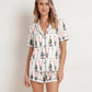 Ski Lover Champagne Short Pajama Set - OMFORT