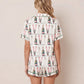 Ski Lover Champagne Short Pajama Set - OMFORT