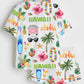 Hawaii Travel Print Pajama Set - OMFORT