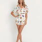 Rome Italy Travel Short Pajama Set - OMFORT