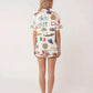 Rome Italy Travel Short Pajama Set - OMFORT