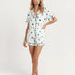 Ski Mountains Print Pajama Set - OMFORT