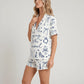 Going To The Chapel Coquette Bachelorette Wedding Pajama Set - OMFORT