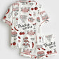 Hand-Drawn Whimsical Illustrations Of Italian Food Wedding Pajama Set - OMFORT