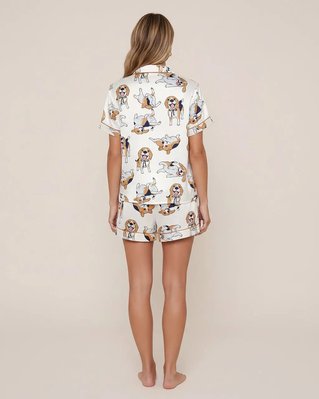 Funny Beagle Print Pajamas Set OMFORT