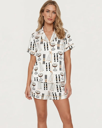 Apres Ski Espresso Martini Pajama Set OMFORT