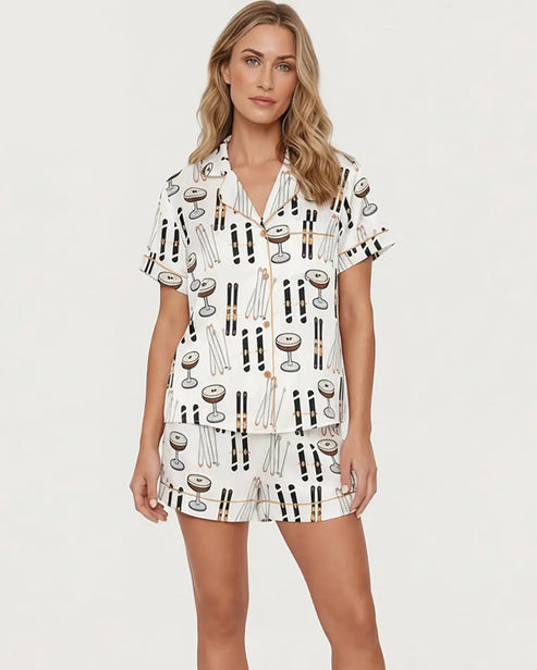 Apres Ski Espresso Martini Pajama Set OMFORT