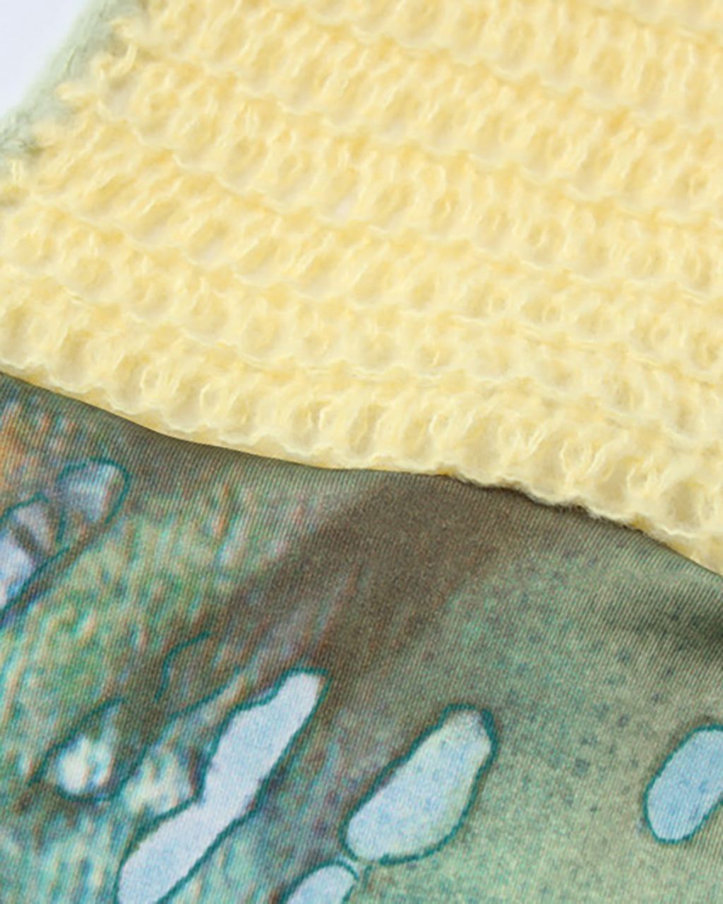 Colorful Print Crochet Knitted Patchwork Halter Dress - OMFORT