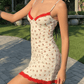 Cherry Farm Lace Trim Mini Dress OMFORT