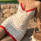 Cherry Farm Lace Trim Mini Dress OMFORT