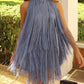 Sexy Tassel Tie Open Back Halter Dress OMFORT