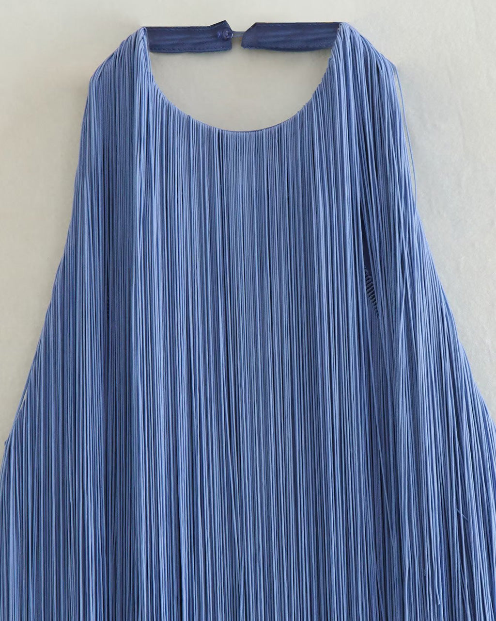 Sexy Tassel Tie Open Back Halter Dress OMFORT