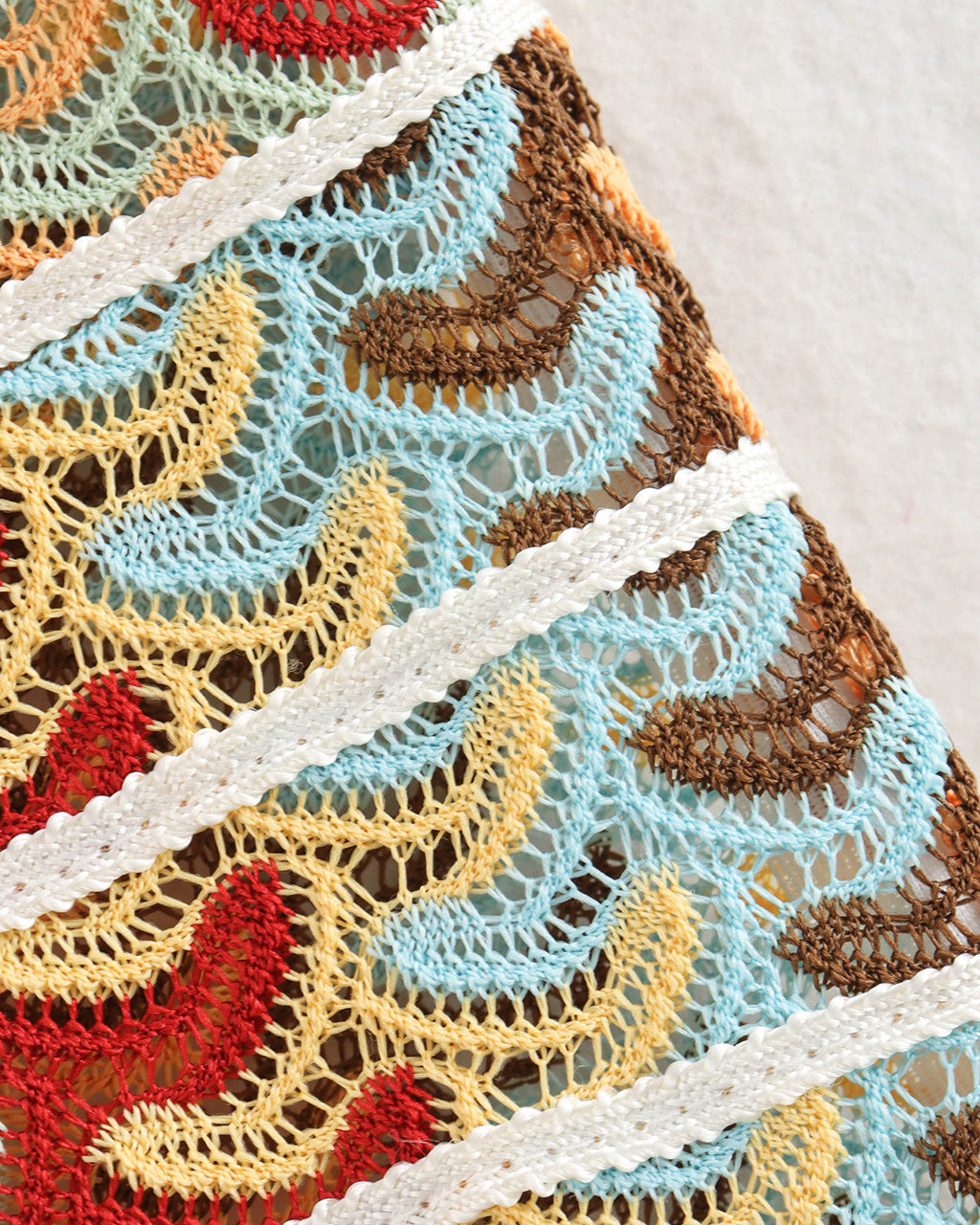 Retro Multi Stripe Print Halter Knit Maxi Dress OMFORT