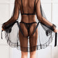 Fashion Sexy Lace Hollow Perspective 3Pcs Lingerie Set OMFORT