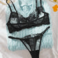 Comfortable Floral Lace 2Pcs Lingerie Set OMFORT