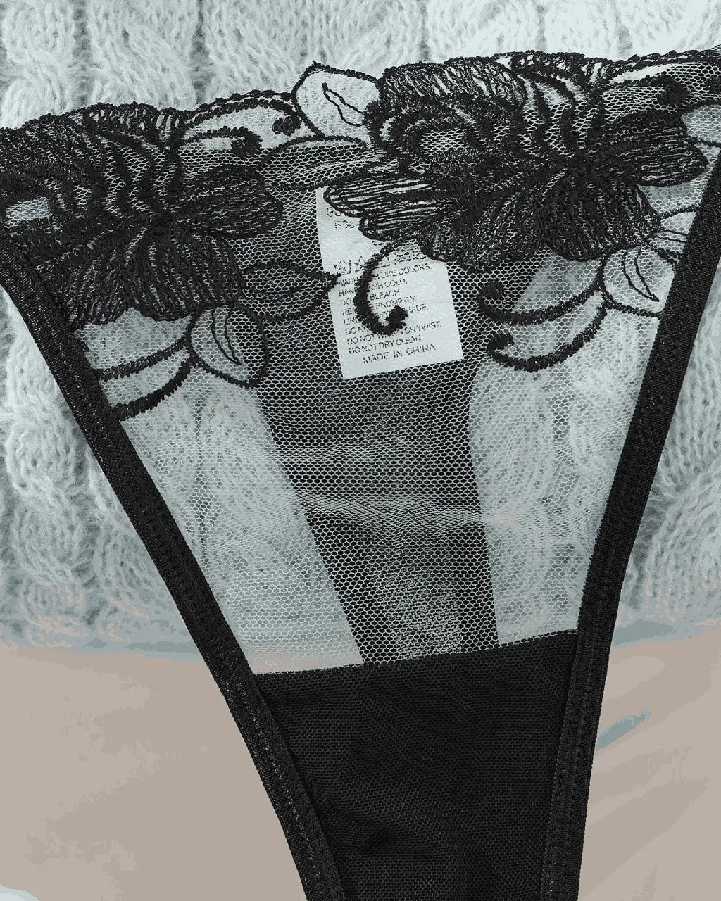 Comfortable Floral Lace 2Pcs Lingerie Set OMFORT