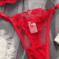 Comfortable Floral Lace 2Pcs Lingerie Set OMFORT