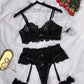 Erotic Underwear Lace 5Pcs Lingerie Set OMFORT