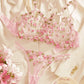 Sexy Leaf Floral Embroidered Mesh 2Pcs Lingerie Set OMFORT
