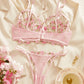 Sexy Leaf Floral Embroidered Mesh 2Pcs Lingerie Set OMFORT