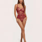 Floral Lace Embroidered Cutout 1Pcs Lingerie Set OMFORT