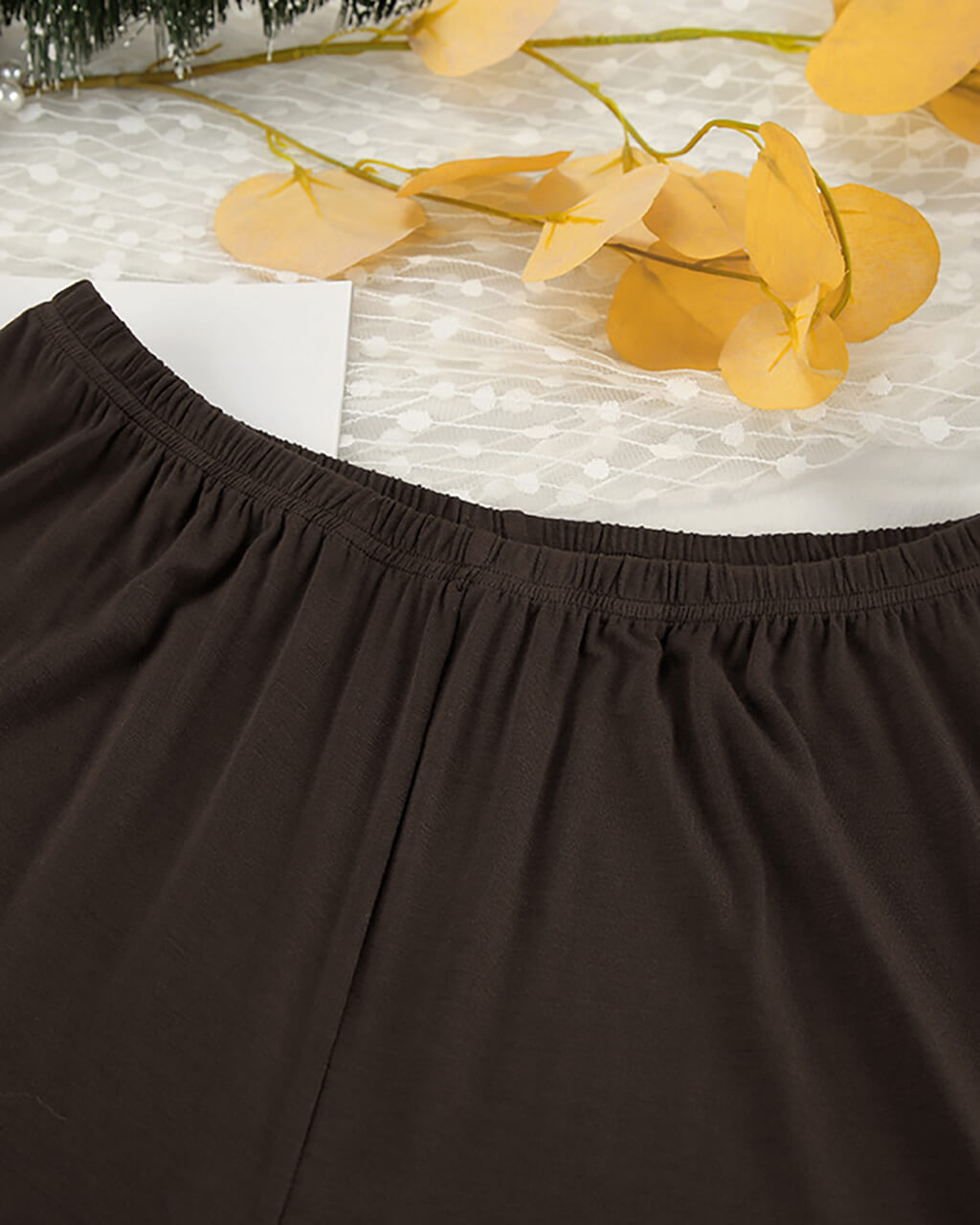 Solid Color Round Neck Lounge Set - OMFORT