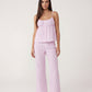 Minimalist Striped Cami Top And Pants Lounge Set - OMFORT