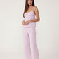 Minimalist Striped Cami Top And Pants Lounge Set - OMFORT