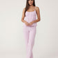 Minimalist Striped Cami Top And Pants Lounge Set - OMFORT