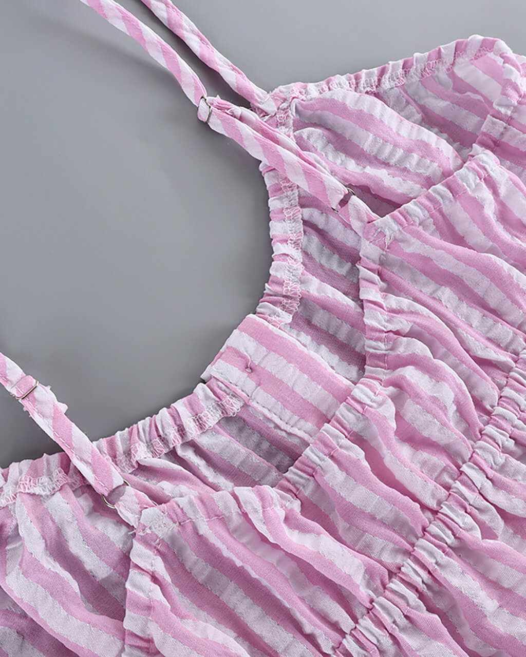 Minimalist Striped Cami Top And Pants Lounge Set - OMFORT