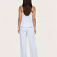 Minimalist Striped Cami Top And Pants Lounge Set - OMFORT