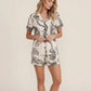 Leopard Print Short Pajama Set OMFORT