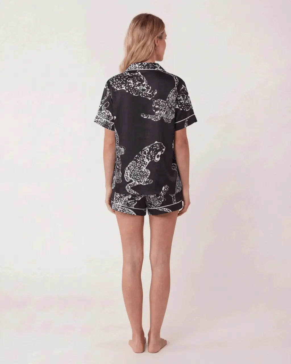 Leopard Print Short Pajama Set OMFORT