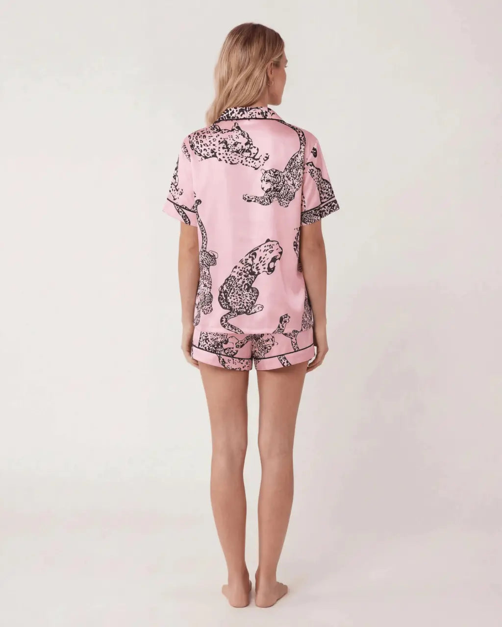 Leopard Print Short Pajama Set OMFORT
