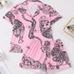 Leopard Print Short Pajama Set OMFORT