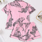 Leopard Print Short Pajama Set OMFORT