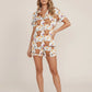 Highland Cow Short Satin Pajama Set OMFORT