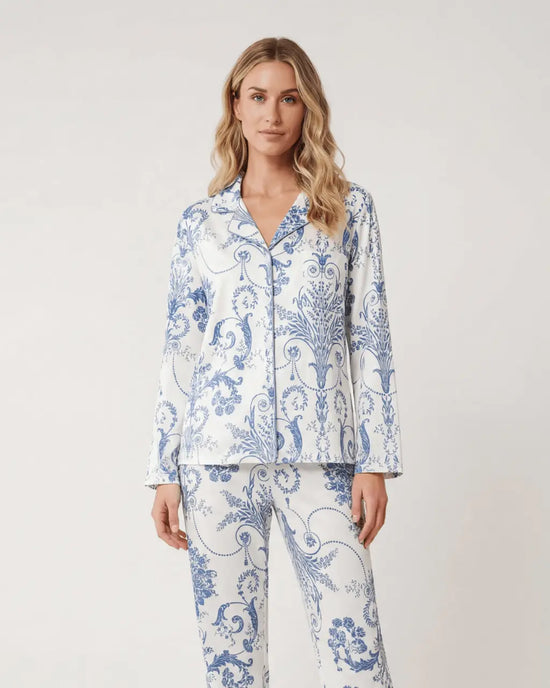 Elegant Floral Print Pajama Set OMFORT